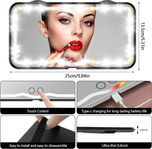 Visor Make-Up Mirror
