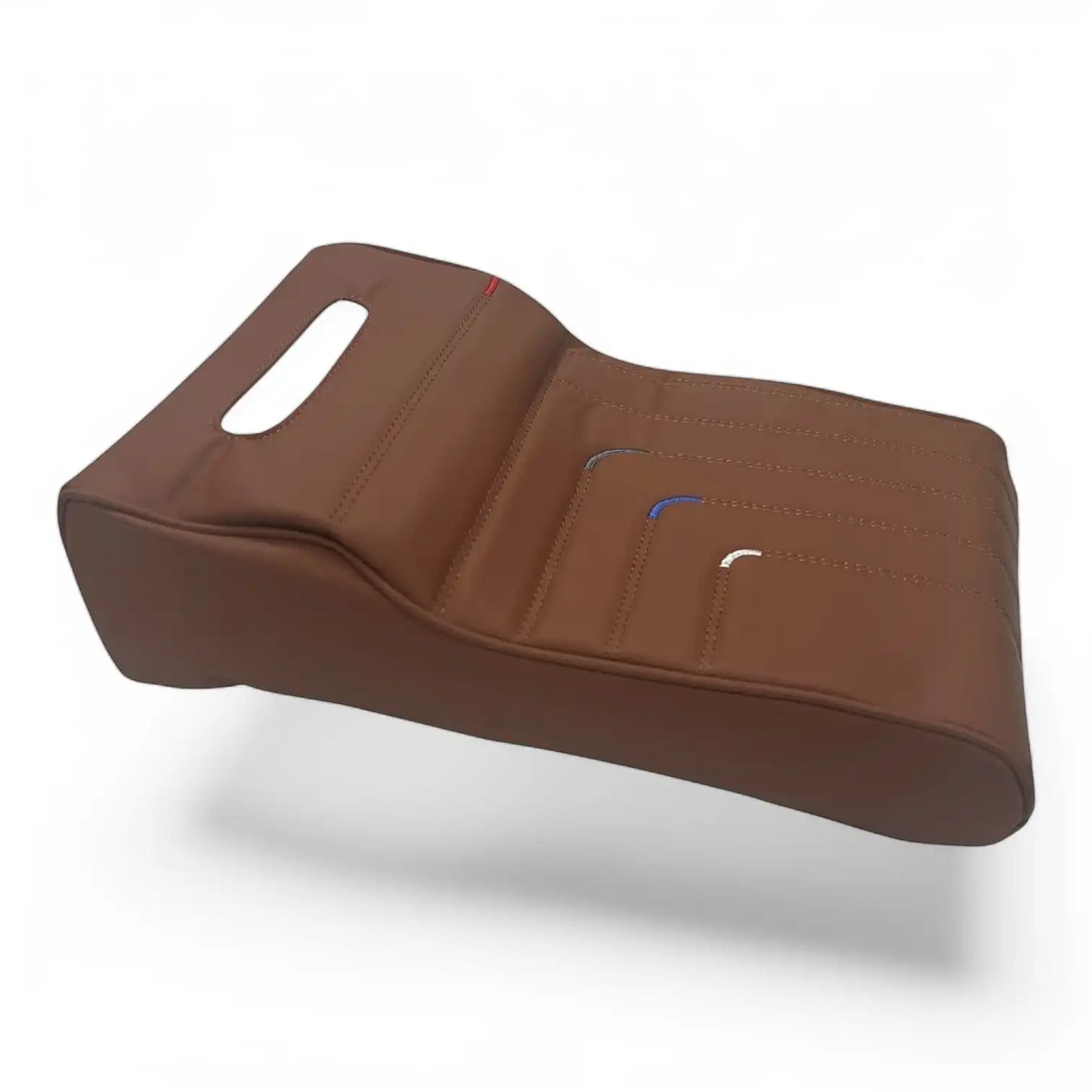AR-SPNG-02T Universal Car Armrest Cushion – PU Leather with Memory Foam Support
