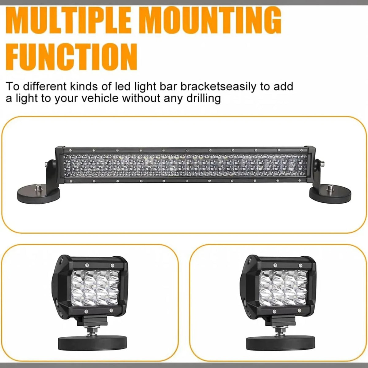 BRACKET-TY019 | FOG LIGHT BRACKET MAGNETIC 88MM