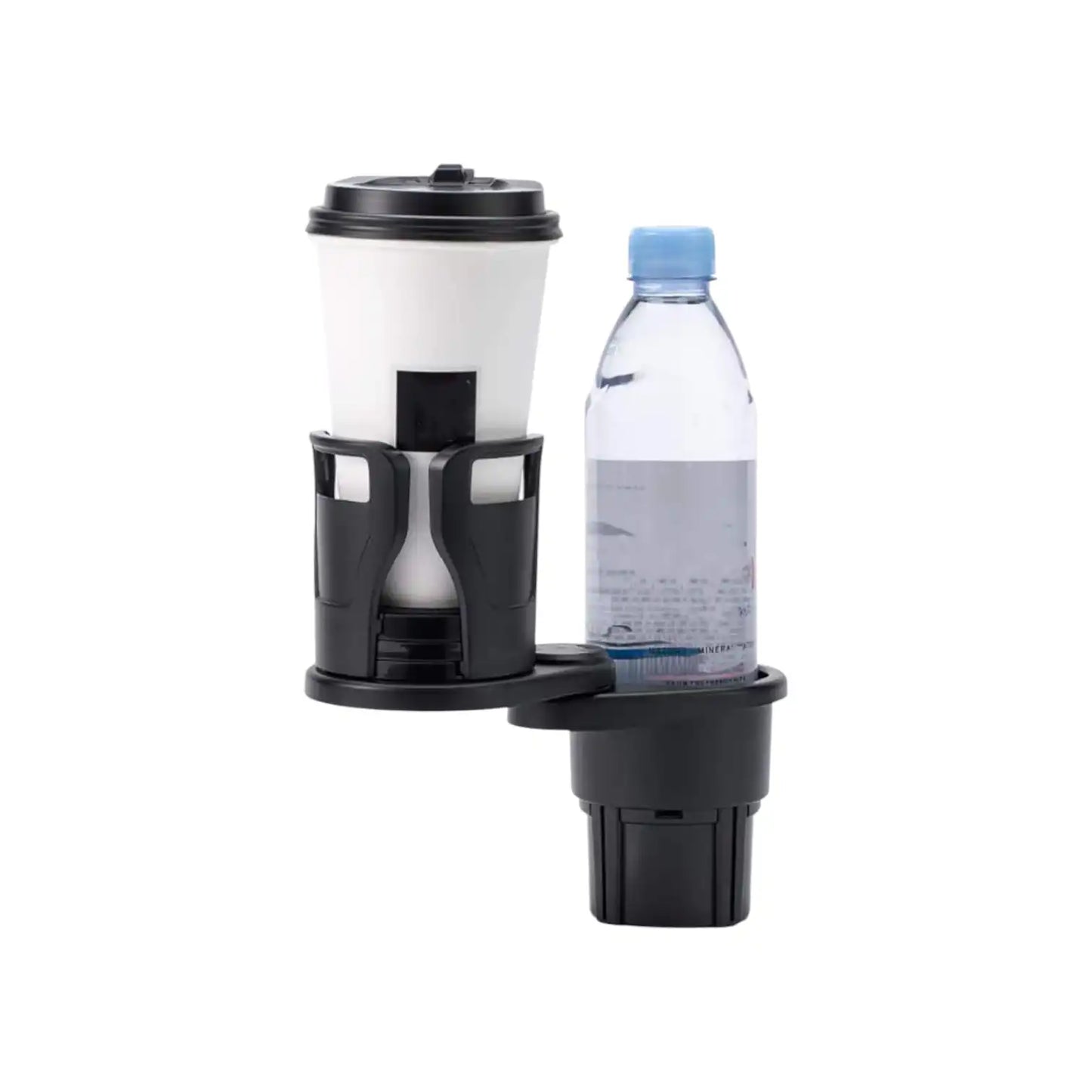 HLD-DRNK-1099 2-in-1 Adjustable Car Cup Holder Expander – Rotatable Dual Drink Holder with Anti-Slip Pad
