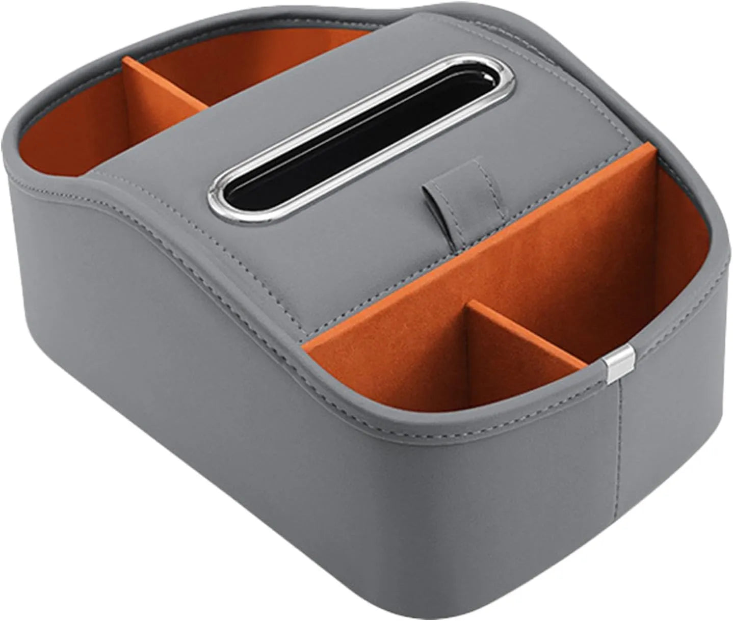 HLD-STR-A1818 | Multi-Functional Car Console Leather Tissue Box & Storage Caddy