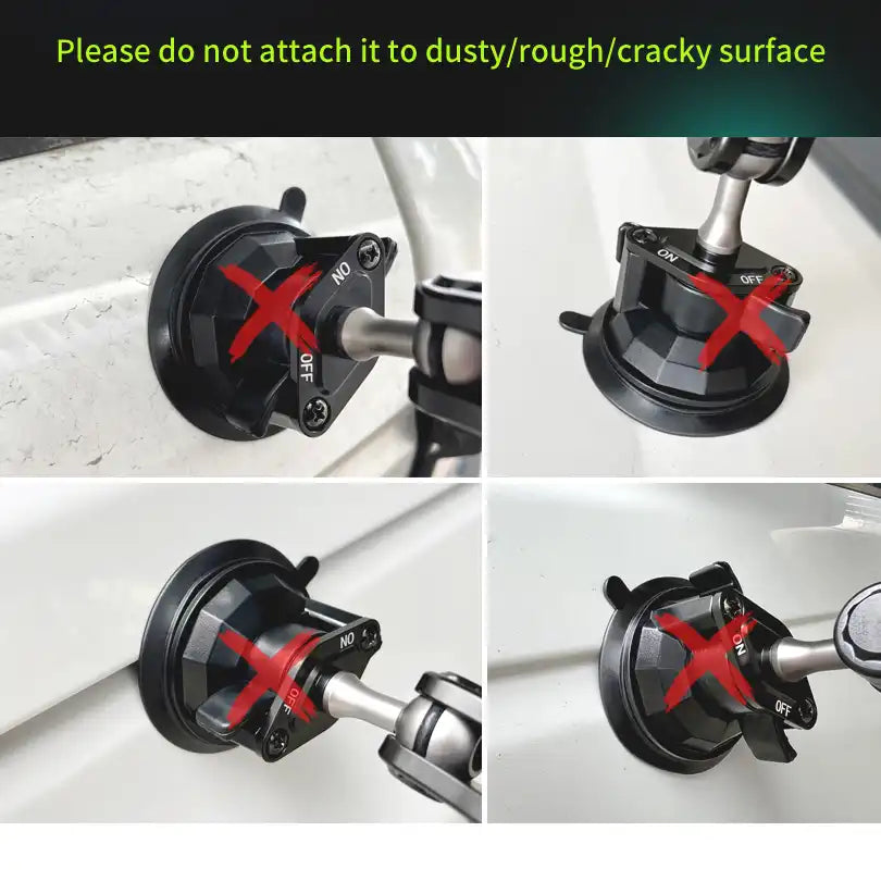 UNIVERSAL SUCTION CUP CAR PHONE HOLDER MOUNT ALUMINUM