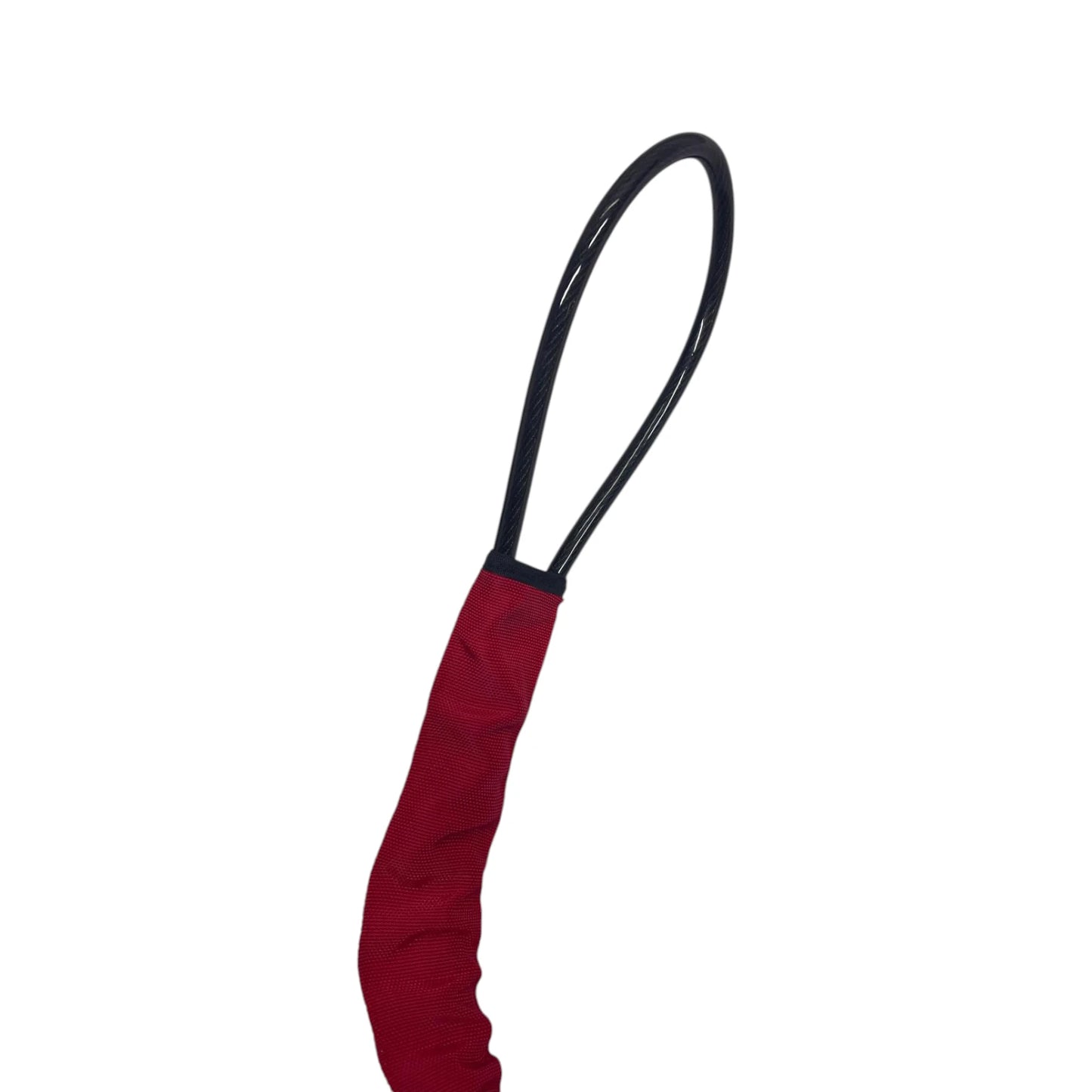 STR-LOK-YH2209 | Universal Heavy-Duty Steel Cable Steering Wheel to Seat Belt Lock (Red/Black)