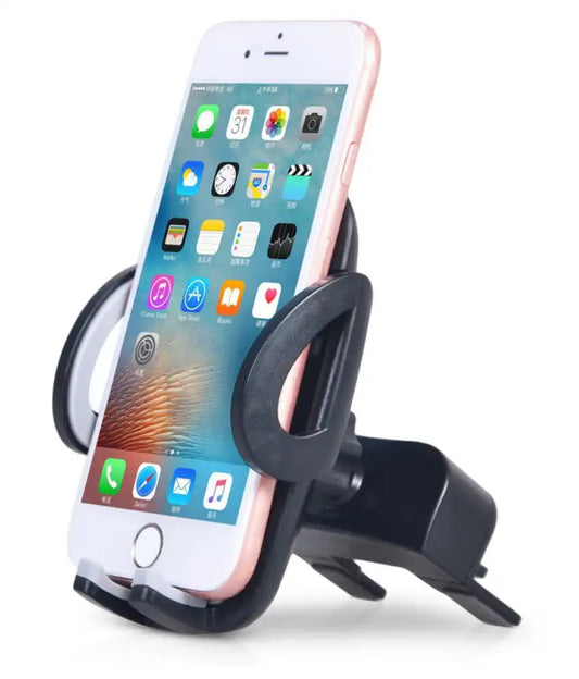 HLD-TEL-CD02 2-in-1 CD Slot & Air Vent Car Phone Holder – Compact, Adjustable, Universal Fit