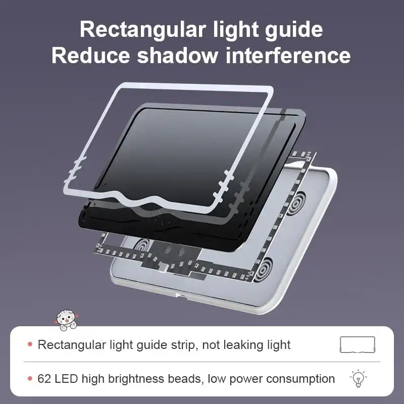 MRR-Y083 LED Car Mounted Makeup Mirror – Rechargeable Sun Visor Vanity Mirror with Adjustable Lighting