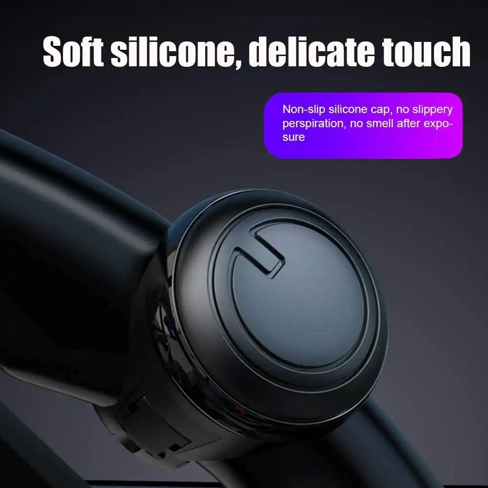 STR-KNB3R2251 - Universal 360° Steering Wheel Knob – Black, Ergonomic Grip, Easy Installation