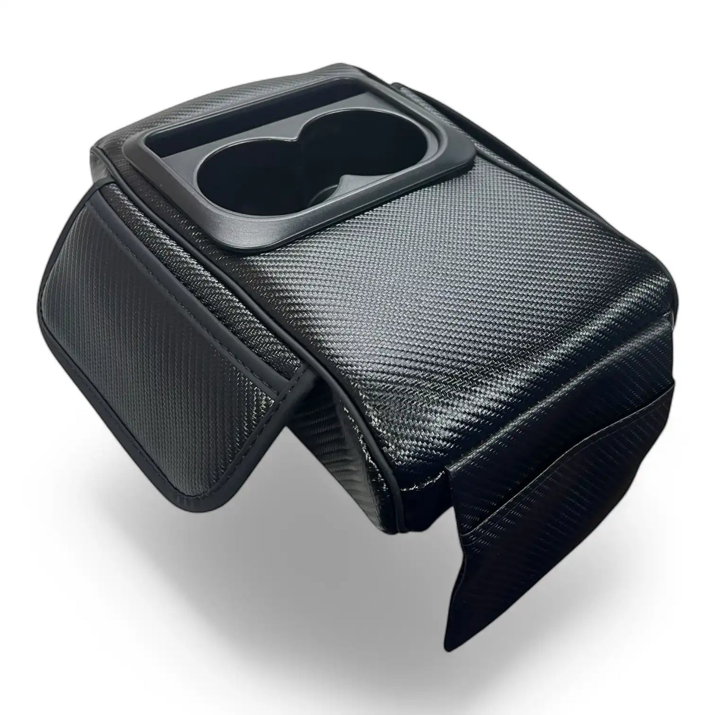 AR-SPNG-09 Center Console Armrest Pillow with Cup Holder and Side Pockets
