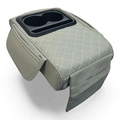 AR-SPNG-09 Center Console Armrest Pillow with Cup Holder and Side Pockets