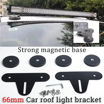 BRACKET-TY018B | FOG LIGHT BRACKET 88MM MAGNETIC + FLAT BRACKET