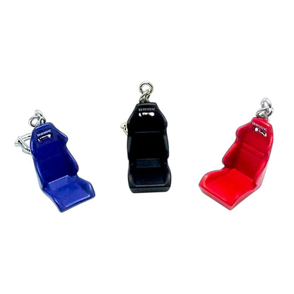 KEY-10750-16 Metal Mini Car Seat Keychain – Stylish Zinc Alloy Keyring