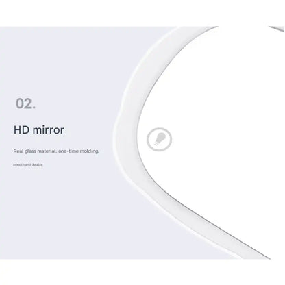 MRR-Y082 LED Car Makeup Mirror – Rechargeable Vanity Mirror for Sun Visor with Infinite Dimming (USB Charging)