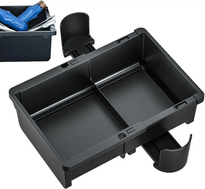 ARM-BOX4 Car Seat Organizer with 2 Cup Holders – Adjustable Storage Box for Cars, Trucks & SUVs