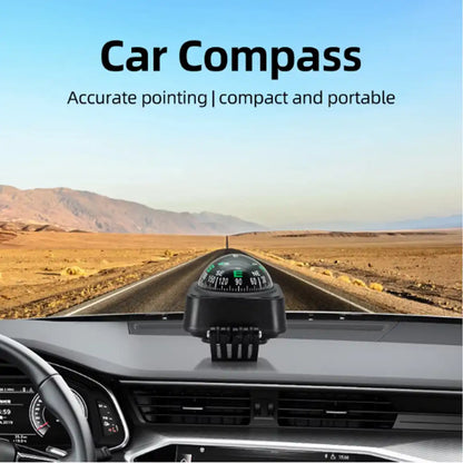 CMPS-B Adjustable Dash Mount Ball Compass – Navigation Guide for Car, Truck, Boat & Outdoor Use