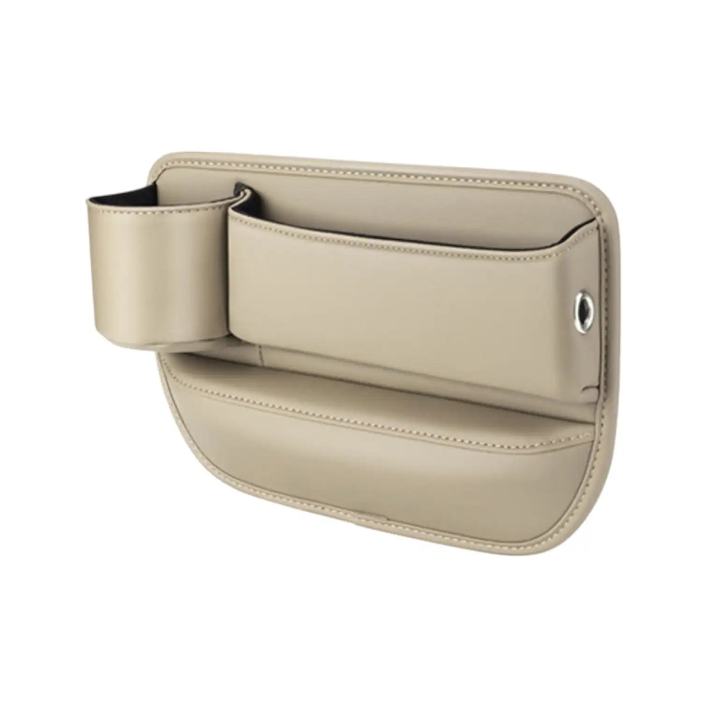 HLD-DRNK-S5 Leather Seat Gap Storage Box with Coin Case & Cup Holder
