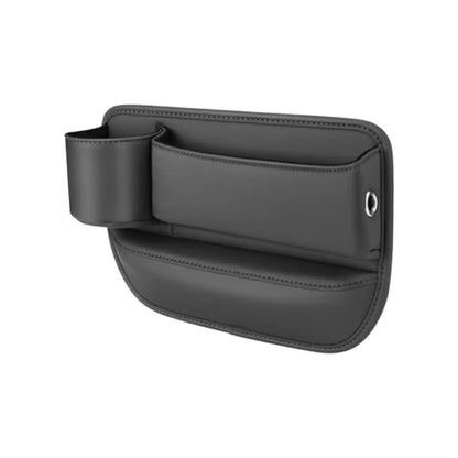 HLD-DRNK-S5 Leather Seat Gap Storage Box with Coin Case & Cup Holder