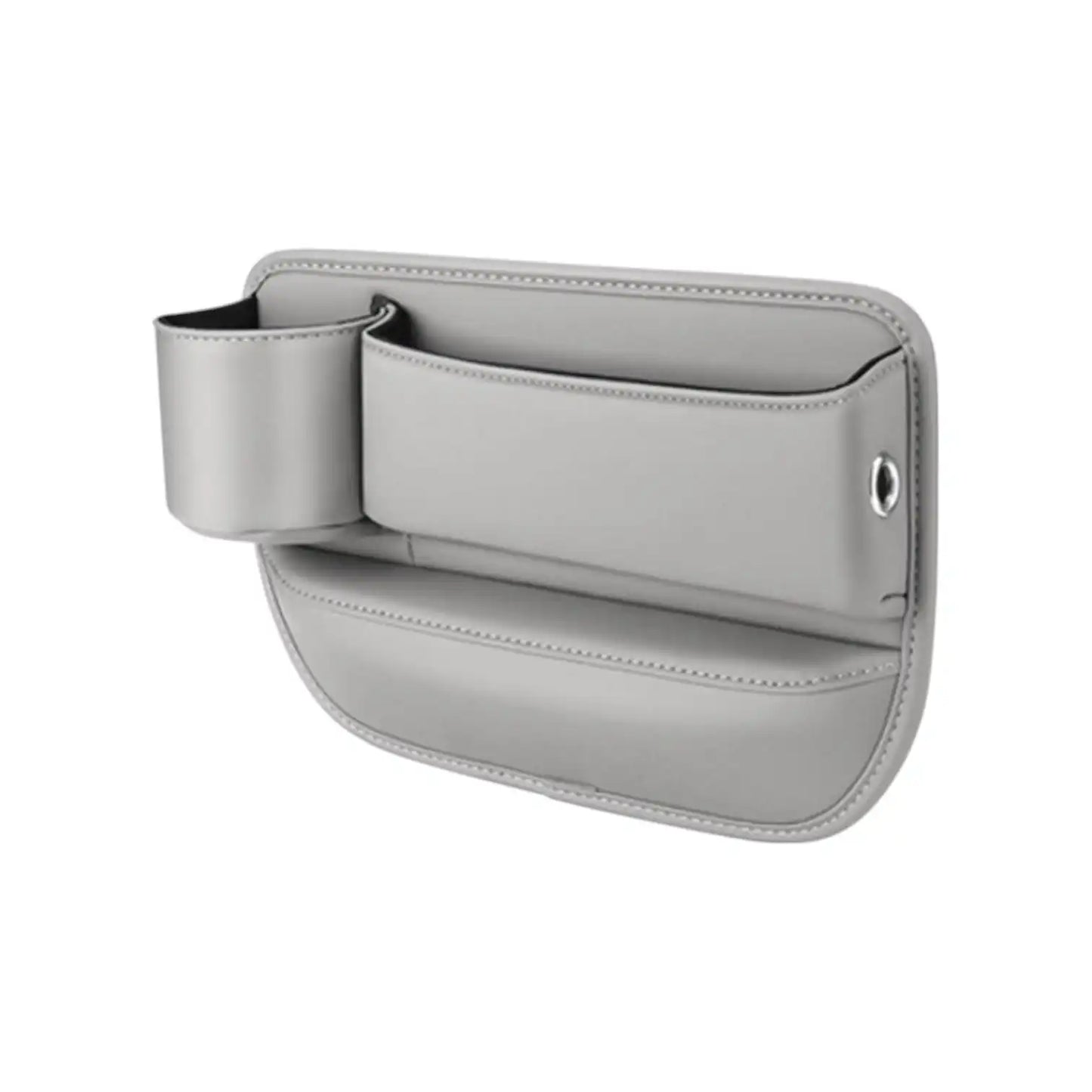 HLD-DRNK-S5 Leather Seat Gap Storage Box with Coin Case & Cup Holder