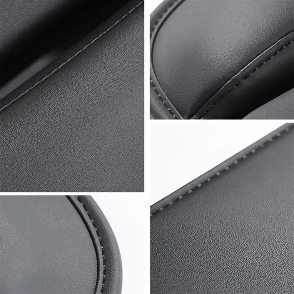 HLD-DRNK-S5 Leather Seat Gap Storage Box with Coin Case & Cup Holder