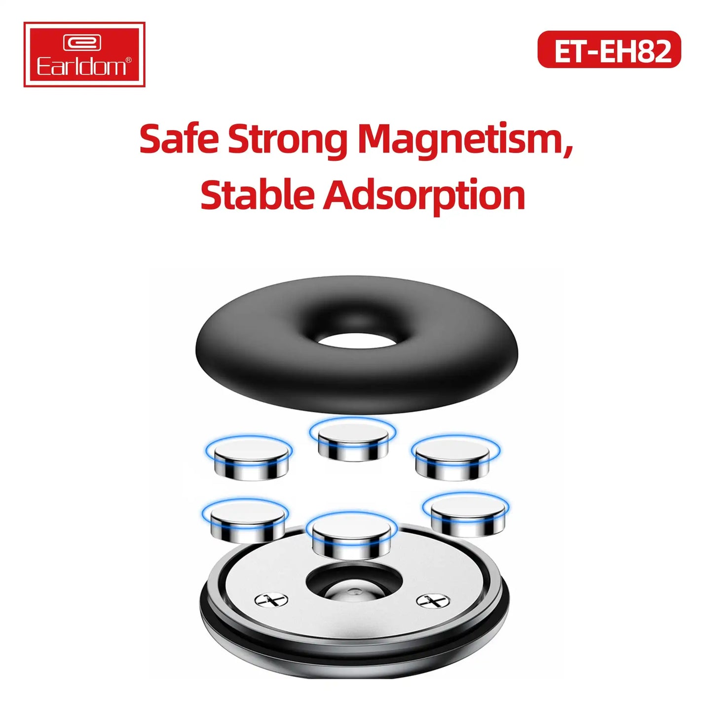 TEL-MAG-SUYZD01 Magnetic Car Phone Holder – 360° Rotation Dashboard Mount
