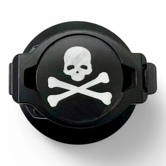 SWT-CVR Button Cover-6 Push to Start Button Cover – White Skull Design