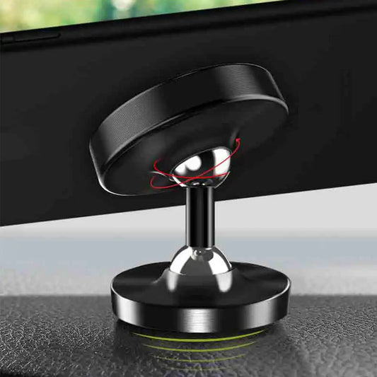 TEL-MAG-NTOS Magnetic Dashboard Phone Holder – Universal Mount for Smartphones (Black)