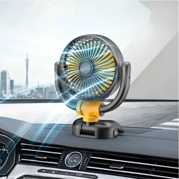 SINGLE HEAD 11.5CM FOLDABLE CAR FAN 12V