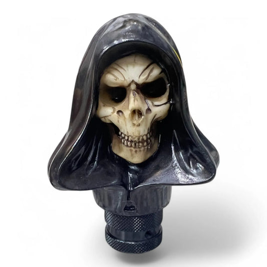 GK-MNL-571-1 Death Skull Gear Shift Knob – Manual Transmission Shifter (Black)