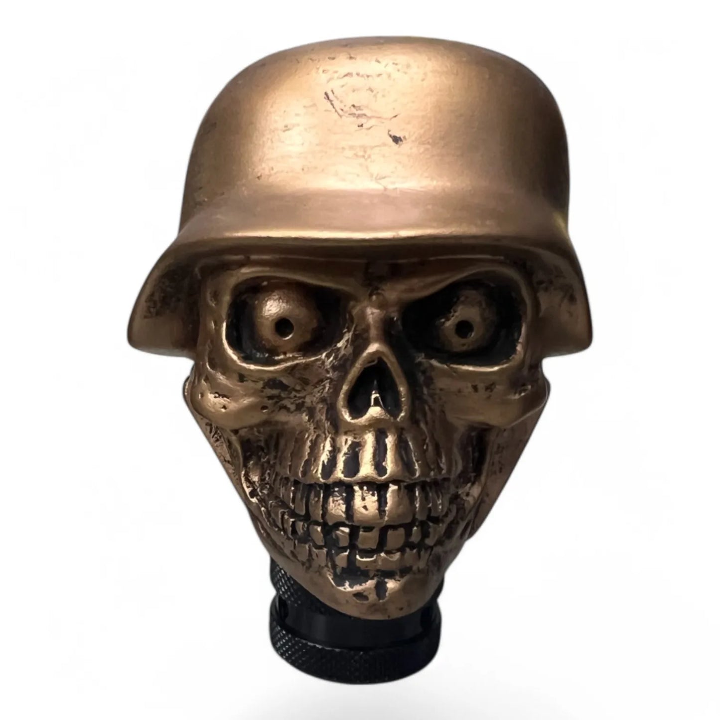 GK-MNL-571-2 Copper Skull Gear Shift Knob – Heavy Resin Shifter for Manual & Automatic Vehicles