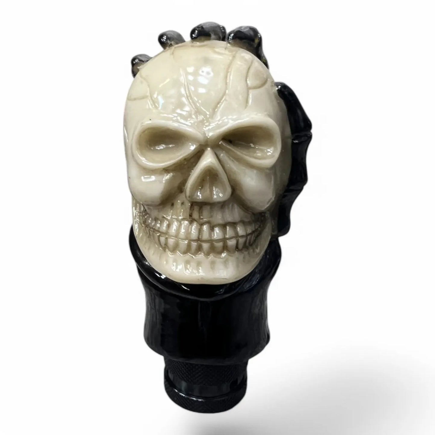 GK-MNL-571-6 Black Devil Skull Gear Shift Knob - Speed Manual Shifter; Universal Fit