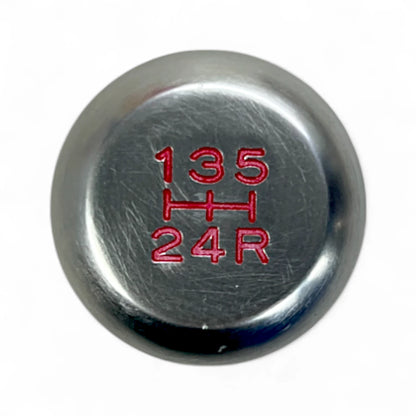 GK-MNL-571-14 Polished Metal Gear Shift Knob – Universal Manual Car Shifter