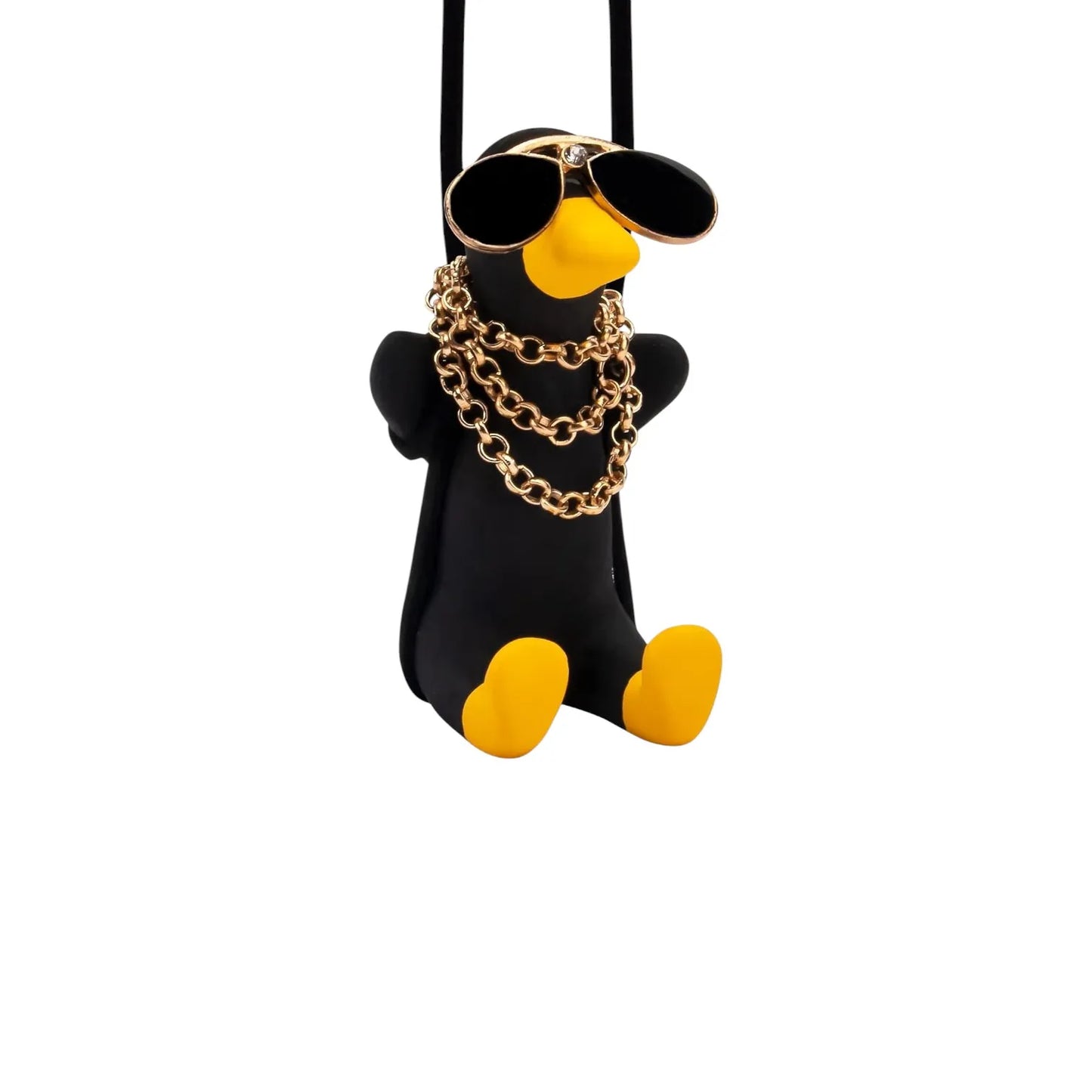 HNG-DCR-3 Shake Duck Car Pendant – Funny Rear View Mirror Hanging Ornament for Car, Home &amp; Office