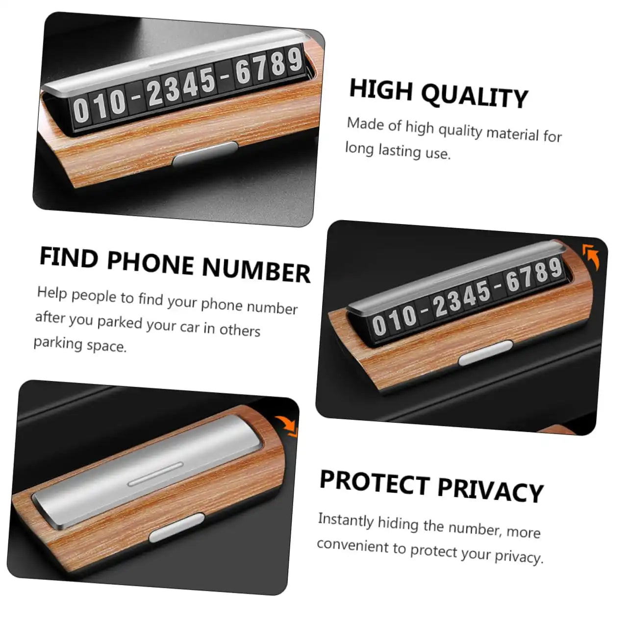 PARKING NUMBER CARD