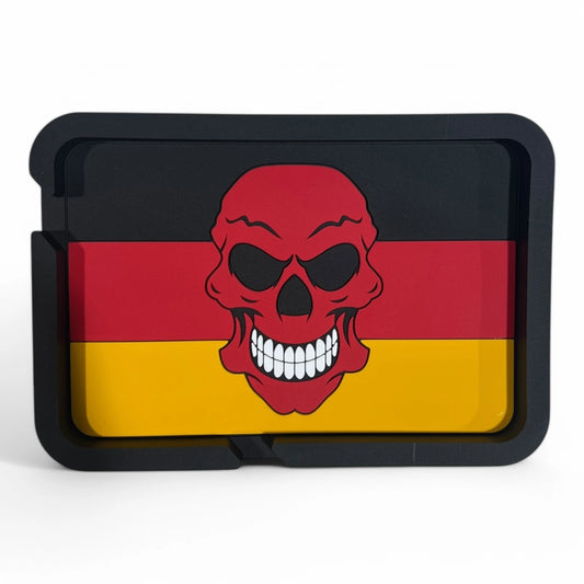 DB-PAD-B32 Skull Flag Premium Anti-Slip Dashboard Mat – Universal PVC Pad for Phones, Sunglasses &amp; Accessories