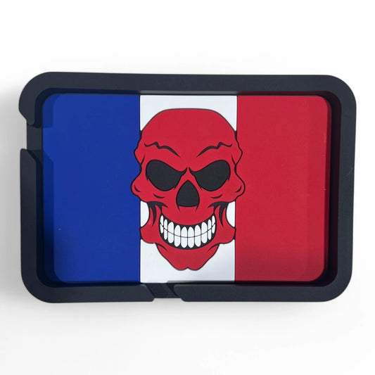DB-PAD-B32 Skull Flag Premium Anti-Slip Dashboard Mat – Universal PVC Pad for Phones, Sunglasses &amp; Accessories