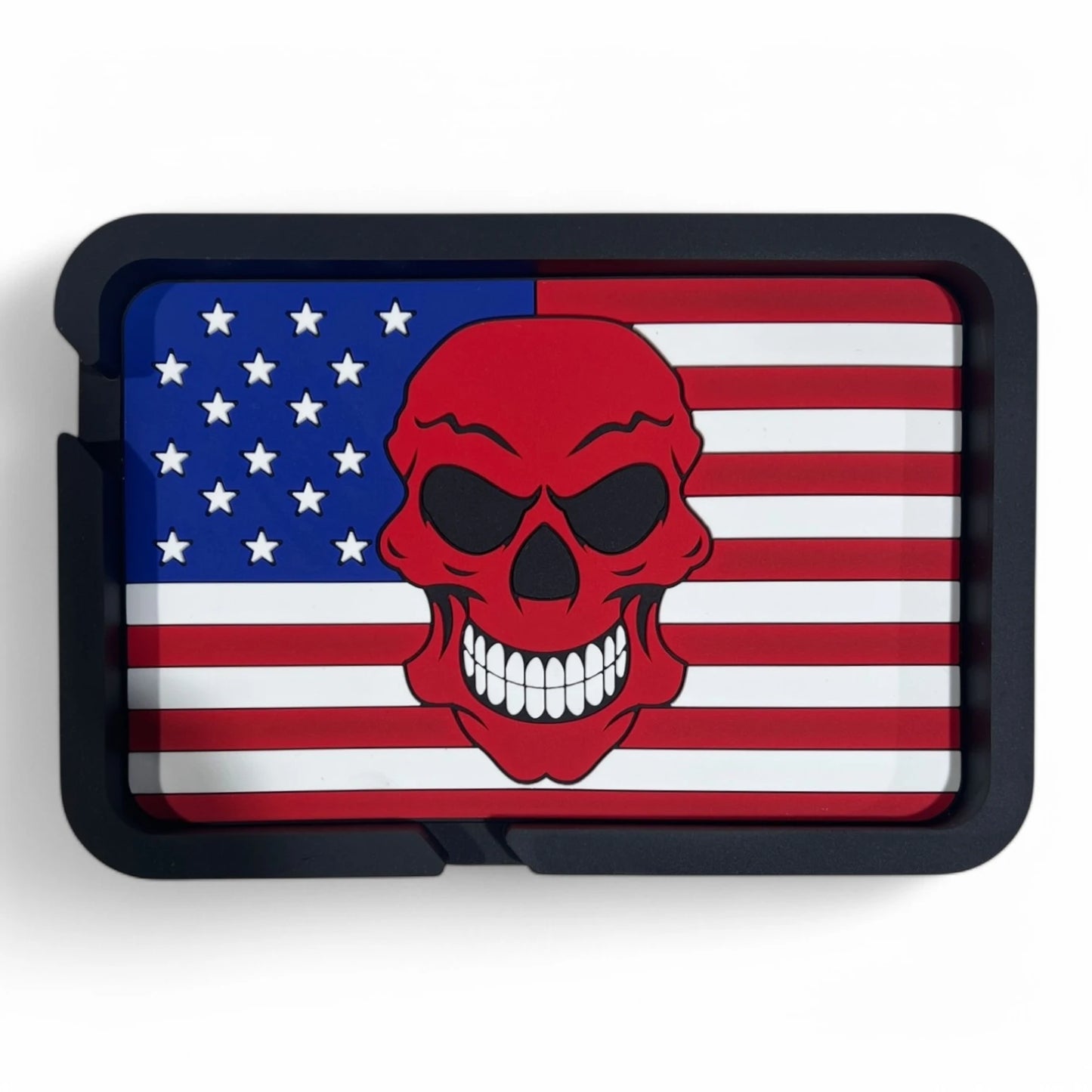 DB-PAD-B32 Skull Flag Premium Anti-Slip Dashboard Mat – Universal PVC Pad for Phones, Sunglasses &amp; Accessories