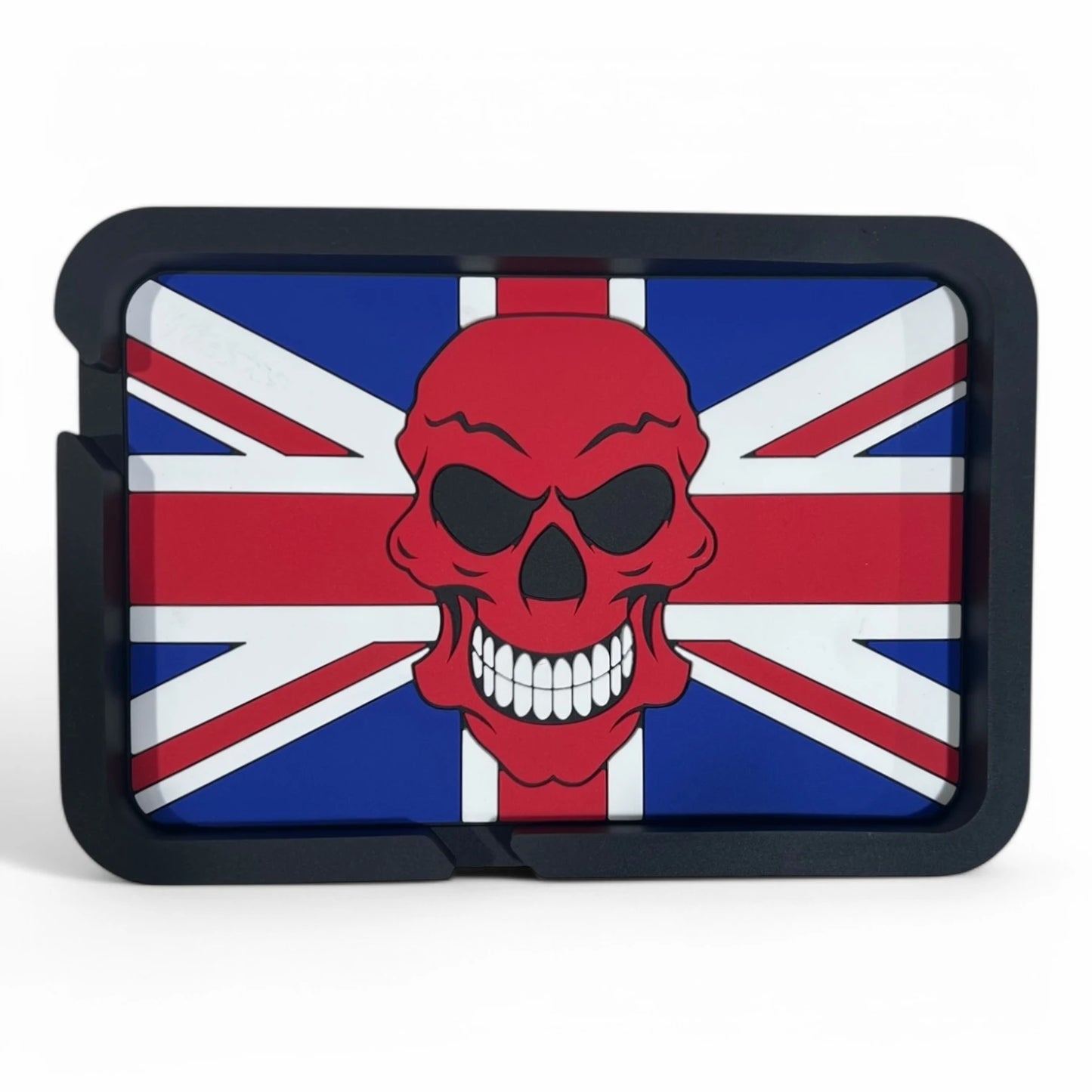 DB-PAD-B32 Skull Flag Premium Anti-Slip Dashboard Mat – Universal PVC Pad for Phones, Sunglasses &amp; Accessories