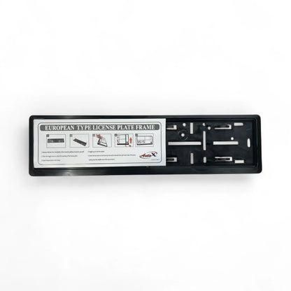 Pure Black – Universal Fit Slide-in License Plate Frame (LIC-FRM-1)