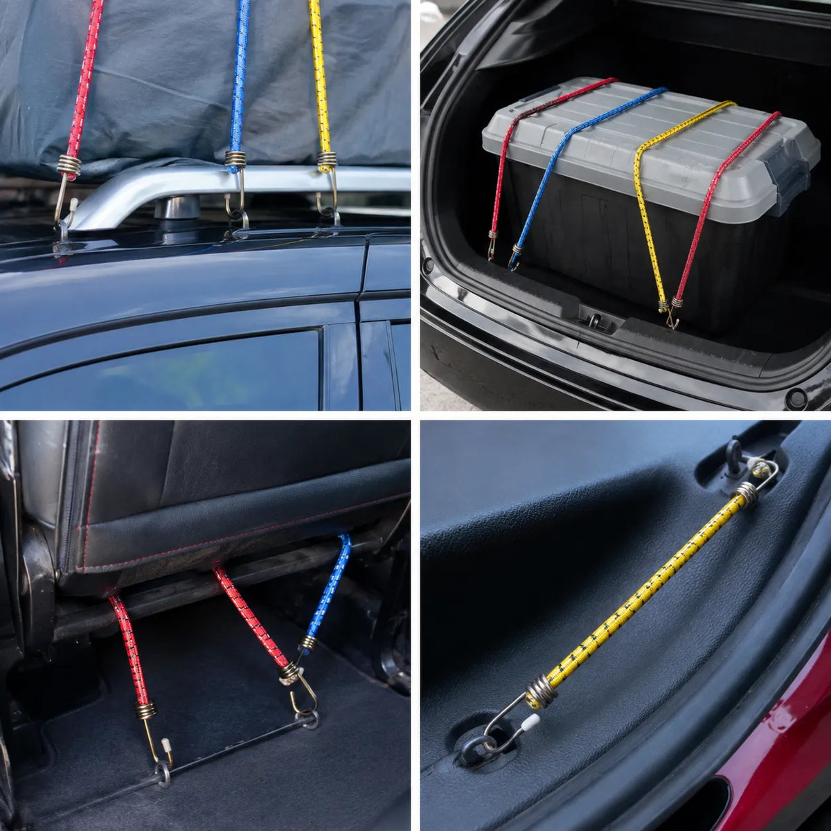 LS-ELAST-2 | Heavy-Duty Elastic Luggage Bungee Straps Pack of 2