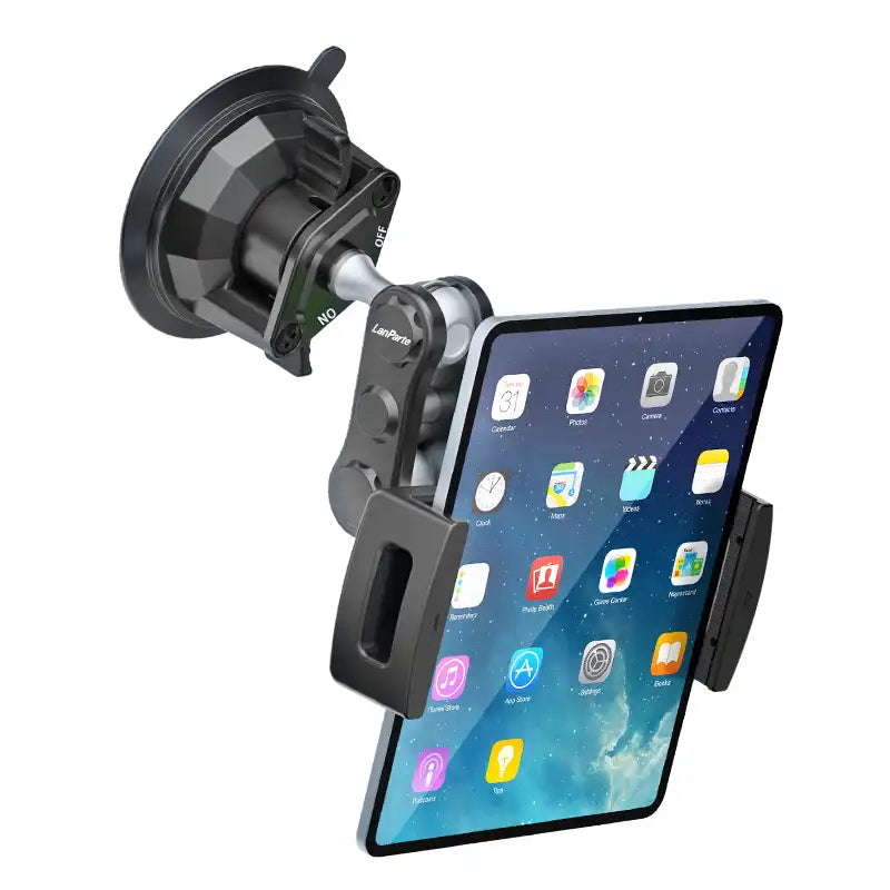HLD-TEL-P1 Universal Tablet Car Mount Holder – Suction Cup with Adjustable Arm
