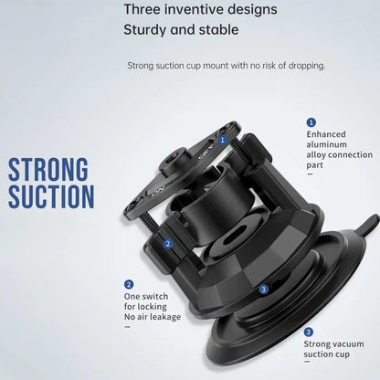 HLD-TEL-P1 Universal Tablet Car Mount Holder – Suction Cup with Adjustable Arm