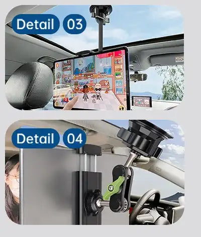 HLD-TEL-P1 Universal Tablet Car Mount Holder – Suction Cup with Adjustable Arm