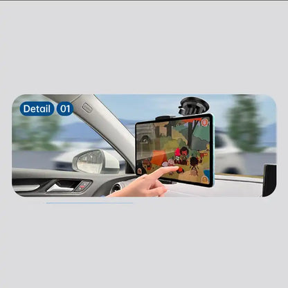 HLD-TEL-P1 Universal Tablet Car Mount Holder – Suction Cup with Adjustable Arm