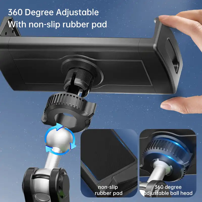 HLD-TEL-P1 Universal Tablet Car Mount Holder – Suction Cup with Adjustable Arm
