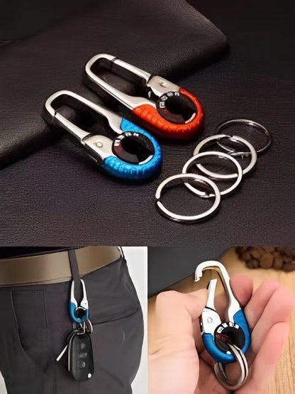 KEY-10750-11 Hook Locking Two-Ring Keychain – Stylish & Durable