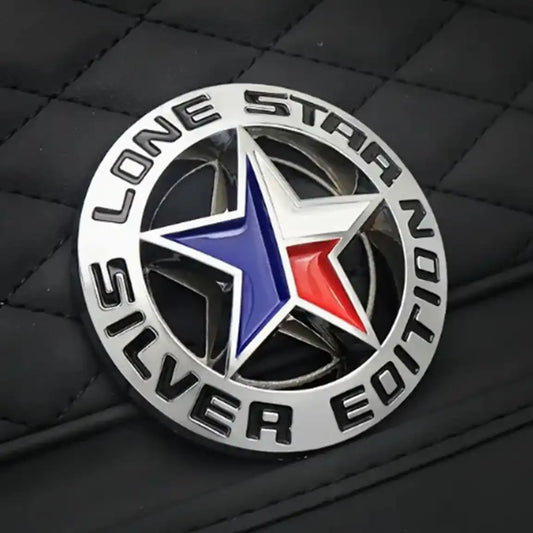 3D Metal Lone Star Texas Edition Car Emblem Badge – Universal Fit