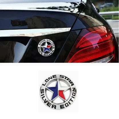 3D Metal Lone Star Texas Edition Car Emblem Badge – Universal Fit