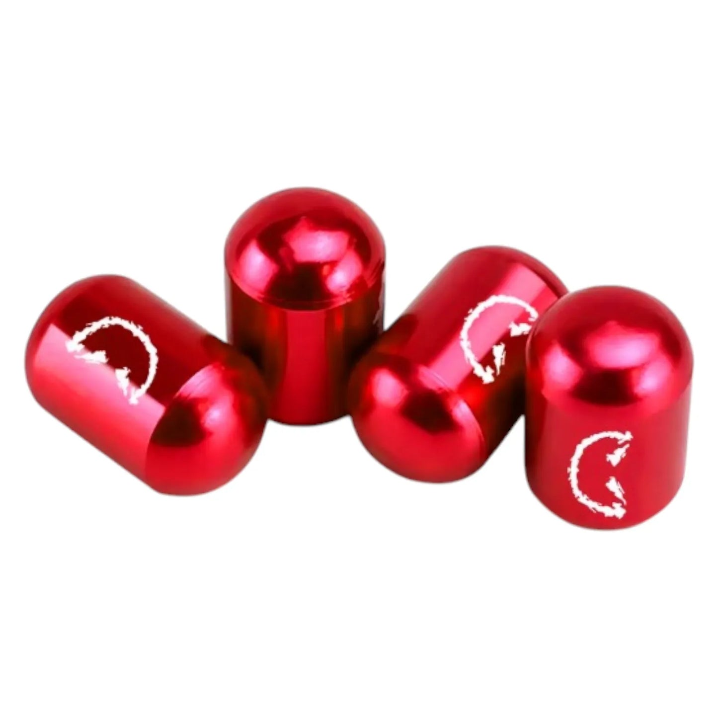 TV-LOGO-2 Tire Valve Stem Caps – Set of 4 Universal Aluminum Air Caps for Car, SUV, Bike, Truck, and Motorcycle