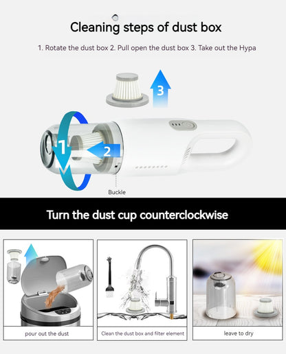Handheld Cordless Vacuum Cleaner – Lightweight, Powerful, and Portable VC-A073