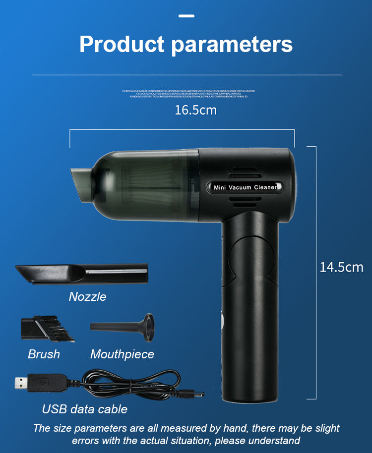 7.4V Cordless Handheld Vacuum Cleaner – Lightweight, Rechargeable, and Versatile VC-A015B
