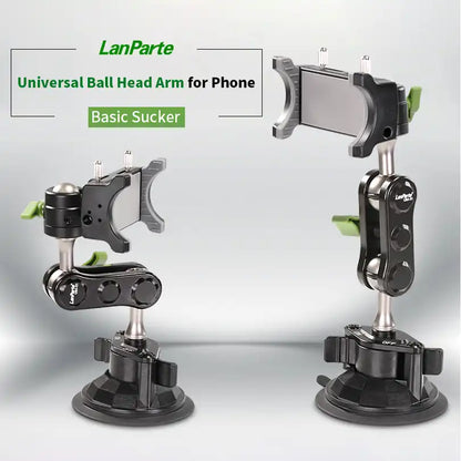 UNIVERSAL SUCTION CUP CAR PHONE HOLDER MOUNT ALUMINUM