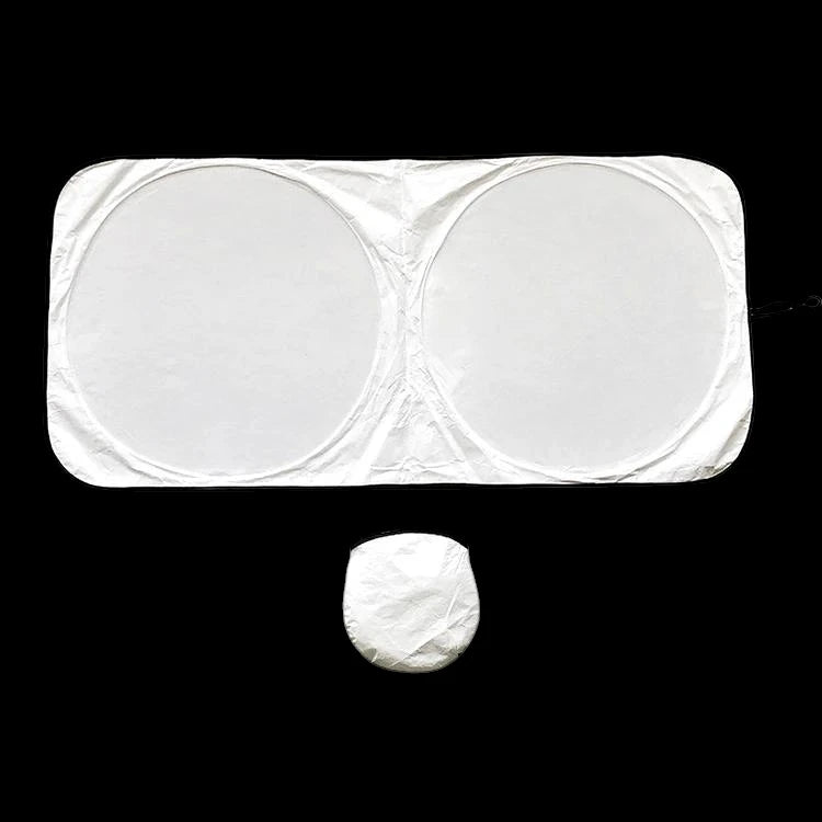 Windshield Round Foldable White Sunshades